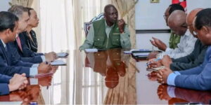 Ruto with IMF officials
