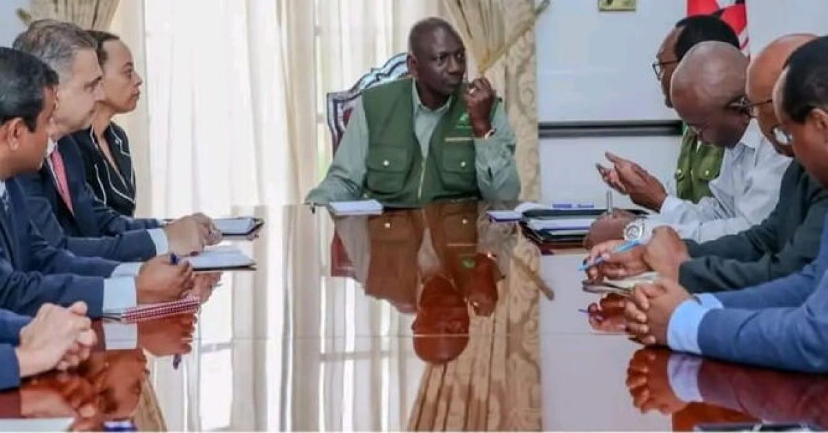 Ruto with IMF officials