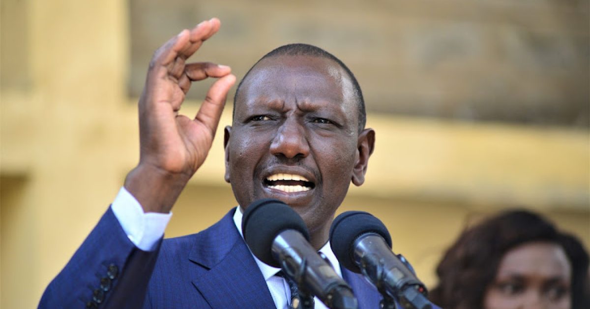 Ruto, the Kenyan president